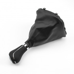 Leather Gear Knob Shift Boot Frame 6 Speed For Mercedes - Aftermarket