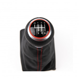 Leather Gear Shift Stick Knob 6 Speeds for Audi - Aftermarket
