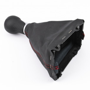 Leather Gear Shift Stick Knob 6 Speeds for Audi - Aftermarket