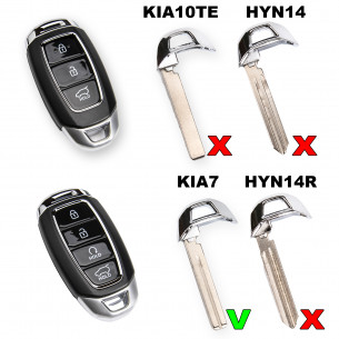Notschlüsselbart KIA7 für Hyundai Kia Schlüssel - Aftermarket