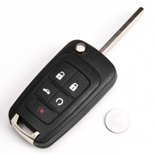 Opel Key Case With 5 Buttons - Aftermarket