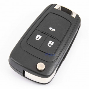 Opel Key Shell With 3 Buttons - Aftermarket