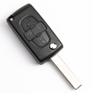 Peugeot Schlüssel Gehäuse mit 4 Tasten - Aftermarket