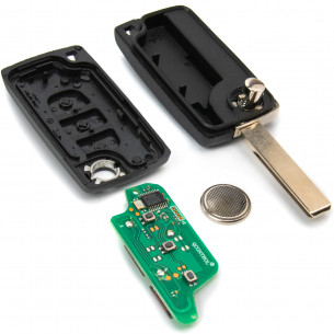 Peugeot Κλειδί τηλεχειριστηρίου 433Mhz FSK 0523 ID46 PCF7941A - Aftermarket