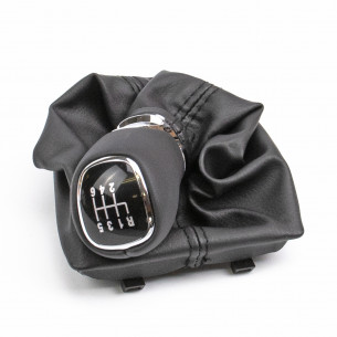 Pomello Del Caambio Cuffia Pu Pelle Per Skoda Octavia III 3 6 Marce