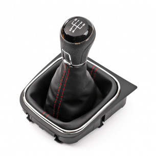 Pomello Del Caambio Cuffia Pu Pelle Per Volkswagen Golf Jetta Scirocco 5 Marce