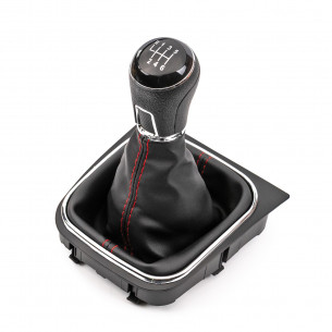 Pomello Del Caambio Cuffia Pu Pelle Per Volkswagen Golf Jetta Scirocco 6 Marce
