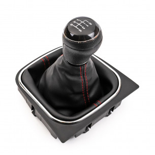 Pomello Del Caambio Cuffia Pu Pelle Per Volkswagen Golf Jetta Scirocco 6 Marce