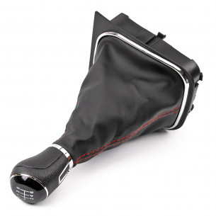 Pomello Del Caambio Cuffia Pu Pelle Per Volkswagen Golf Jetta Scirocco 6 Marce