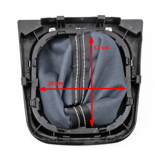 Pomello Del Caambio Cuffia Pu Pelle Per Volkswagen Jetta Golf V VI Jetta 5 Marce Punti bianchi