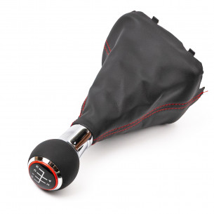 Pomello Del Cambio Cuffia Pu Pelle Per Audi A3 8P 5 Marce