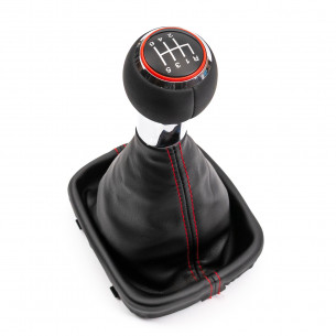 Pomello Del Cambio Cuffia Pu Pelle Per Audi A3 8P 6 Marce