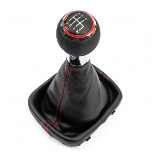 Pomello Del Cambio Cuffia Pu Pelle Per Audi A3 8P 6 Marce