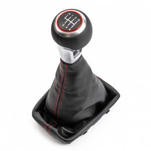Pomello Del Cambio Cuffia Pu Pelle Per Audi A4 B6 B7 S-line 6 Marce