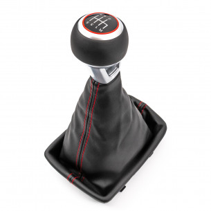 Pomello Del Cambio Cuffia Pu Pelle Per Audi A4 B6 B7 S-line 6 Marce