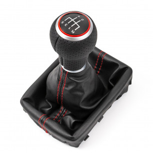 Pomello Del Cambio Cuffia Pu Pelle Per Audi A6 4F C6 5 Marce