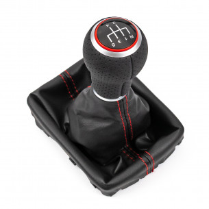 Pomello Del Cambio Cuffia Pu Pelle Per Audi A6 4F C6 5 Marce