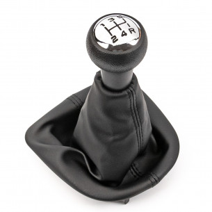 Pomello Del Cambio Cuffia Pu Pelle Per Peugeot 307 307CC 5 Marce