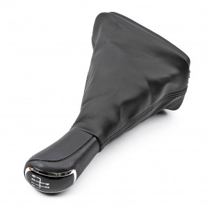 Pomello Del Cambio Cuffia Pu Pelle Per Skoda Fabia I 5 Marce