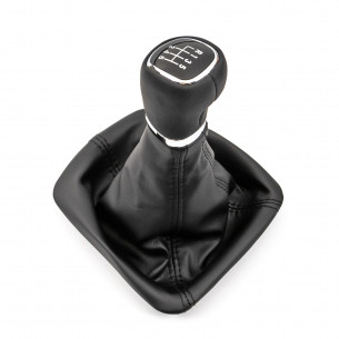 Pomello Del Cambio Cuffia Pu Pelle Per Skoda Octavia 2 II 6 Marce
