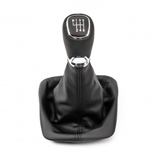 Pomello Del Cambio Cuffia Pu Pelle Per Skoda Octavia 2 II 6 Marce