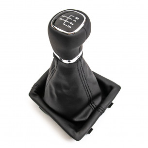 Pomello Del Cambio Cuffia Pu Pelle Per Skoda Octavia III 3 5 Marce