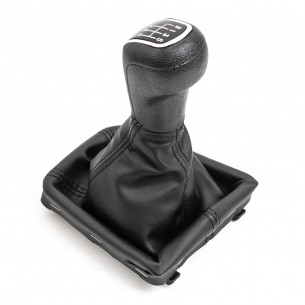 Pomello Del Cambio Cuffia Pu Pelle Per Skoda Superb 2 II 6 Marce