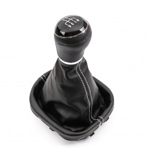 Pomello Del Cambio Cuffia Pu Pelle Per VW Caddy 2 II Touran 5 Marce