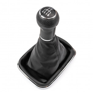 Pomello Del Cambio Cuffia Pu Pelle Per VW Golf IV Bora 23mm 5 Marce