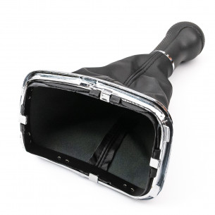 Pomello Del Cambio Cuffia Pu Pelle Per VW Golf IV Bora 23mm 5 Marce