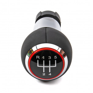 Pommeau Levier De Vitesse pour Audi A3 8P1 S-LINE 5 Vitesses Anneau rouge
