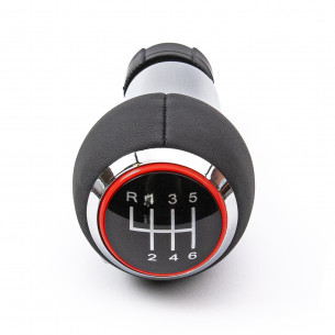Pommeau Levier De Vitesse pour Audi A3 8P1 S-LINE 6 Vitesses Anneau rouge
