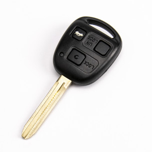 Remote Key with Electronics for Toyota Land Cruiser and 3 Buttons 433MHZ - Aftermarket