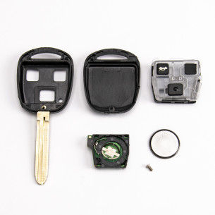 Remote Key with Electronics for Toyota Land Cruiser and 3 Buttons 433MHZ - Aftermarket