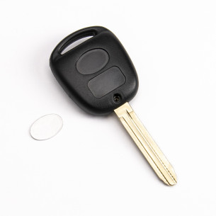 Remote Key with Electronics for Toyota Land Cruiser and 3 Buttons 433MHZ - Aftermarket