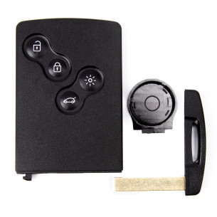 Renault Key Cover Smart Card with 4 Buttons - Aftermarket