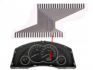 Opel Ribbon Cable Dashboard Display - Aftermarket