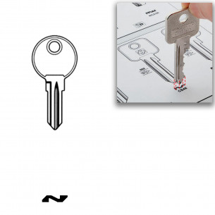 Ronis Simca Talbot PJ kulcs irattartó szekrényhez C1-C224 CA1-CA224 x2