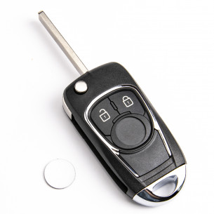 Opel Schlüssel Umbausatz mit 2 Tasten - Aftermarket