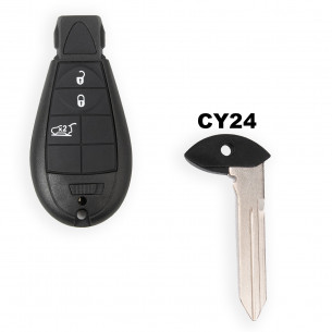 Schlüsselrohling CY24 für Chrysler 300C Dodge Ram Jeep Grand Cherokee Schlüssel - Aftermarket
