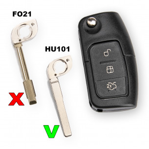 Notschlüssel HU101 für Ford  Schlüssel - Aftermarket