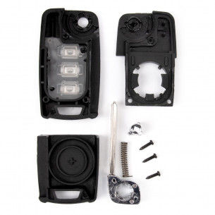 Ssangyong Key Cover With 3 Buttons - Aftermarket