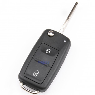 Flip Key Housing for VW Golf Touran Transporter With 2 Buttons - Aftermarket