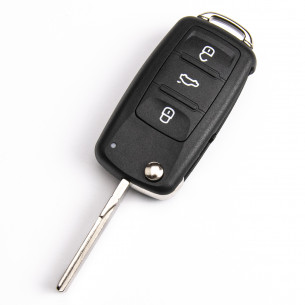 Key Shell for VW Golf Touran Transporter 5K0837202AD With 3 Buttons - Aftermarket