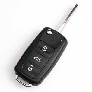 Key Shell for VW Golf Touran Transporter 5K0837202AD With 3 Buttons - Aftermarket