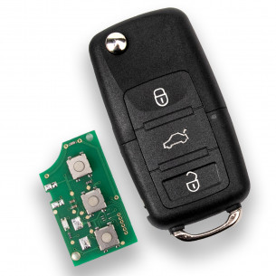 VW Clé Télécommande 6QE959753 433Mhz HU66 - Aftermarket