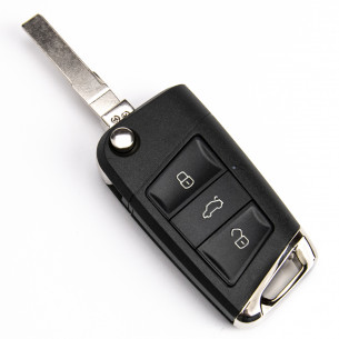 Key Cover Conversion Kit for VW Passat Golf Bora With 3 Buttons - Aftermarket