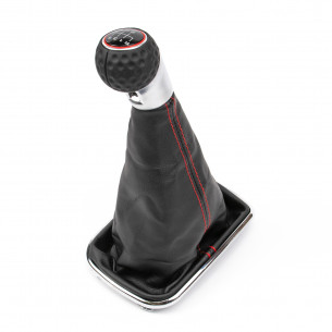 VW Golf IV Bora Pomello Del Cambio Cuffia Pu Pelle 6 Marce - Aftermarket