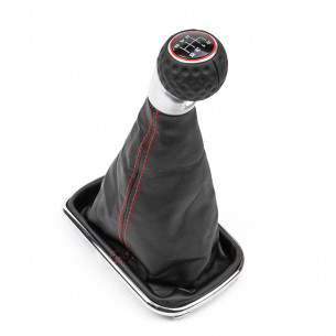VW Golf IV Bora Pomello Del Cambio Cuffia Pu Pelle 6 Marce - Aftermarket