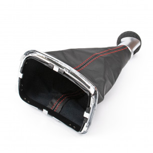 VW Golf IV Bora Pomello Del Cambio Cuffia Pu Pelle 6 Marce - Aftermarket